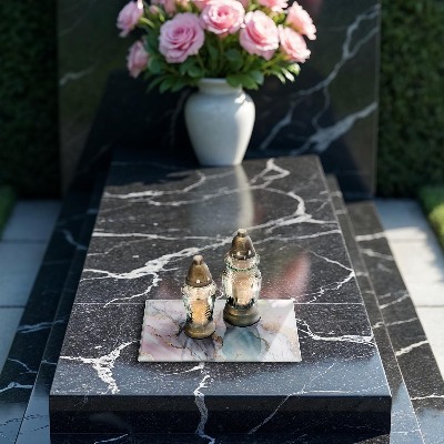 Grafkaars onderzetter Pastel marmer