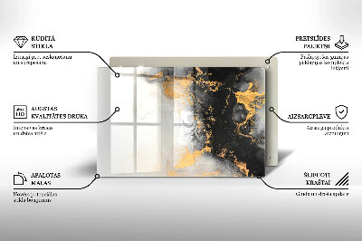 Grafkaars onderzetter Abstractie met goud