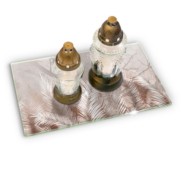 Grafkaars onderzetter Boho-bladeren en -vegetatie