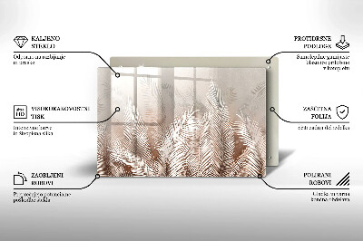 Grafkaars onderzetter Boho-bladeren en -vegetatie