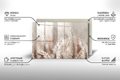 Grafkaars onderzetter Boho-bladeren en -vegetatie