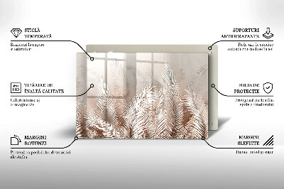 Grafkaars onderzetter Boho-bladeren en -vegetatie