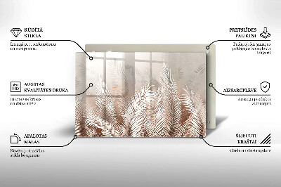 Grafkaars onderzetter Boho-bladeren en -vegetatie