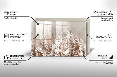 Grafkaars onderzetter Boho-bladeren en -vegetatie