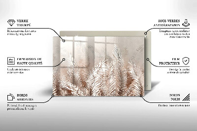 Grafkaars onderzetter Boho-bladeren en -vegetatie