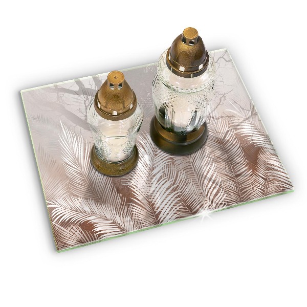 Grafkaars onderzetter Boho-bladeren en -vegetatie