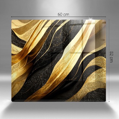 Glasplaat voor grafkaars Elegante abstractie