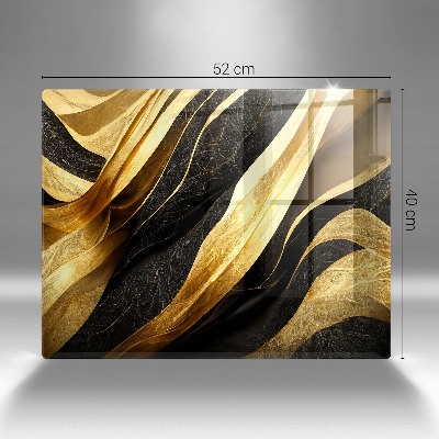 Glasplaat voor grafkaars Elegante abstractie