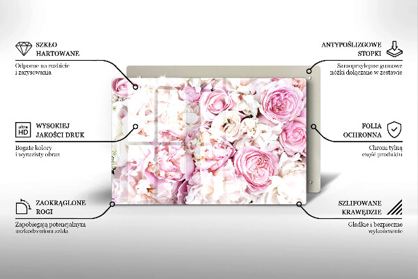 Grafkaars onderzetter Boeket pioenrozen