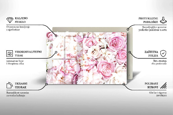 Grafkaars onderzetter Boeket pioenrozen