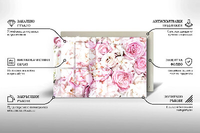 Grafkaars onderzetter Boeket pioenrozen