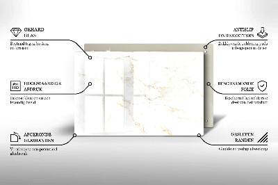 Grafkaars onderzetter Elegante marmeren steen