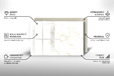 Grafkaars onderzetter Elegante marmeren steen