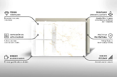 Grafkaars onderzetter Elegante marmeren steen