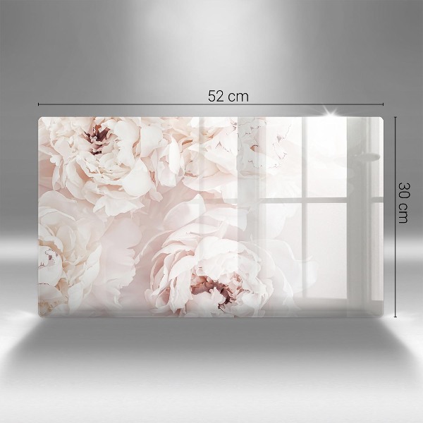 Grafkaars onderzetter Pastelkleurige pioenrozen