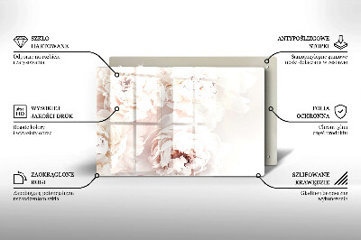 Grafkaars onderzetter Pastelkleurige pioenrozen