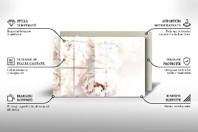 Grafkaars onderzetter Pastelkleurige pioenrozen