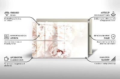 Grafkaars onderzetter Pastelkleurige pioenrozen