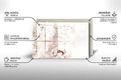 Grafkaars onderzetter Pastelkleurige pioenrozen