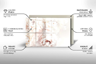Grafkaars onderzetter Pastelkleurige pioenrozen