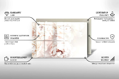 Grafkaars onderzetter Pastelkleurige pioenrozen