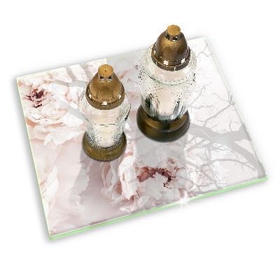 Grafkaars onderzetter Pastelkleurige pioenrozen