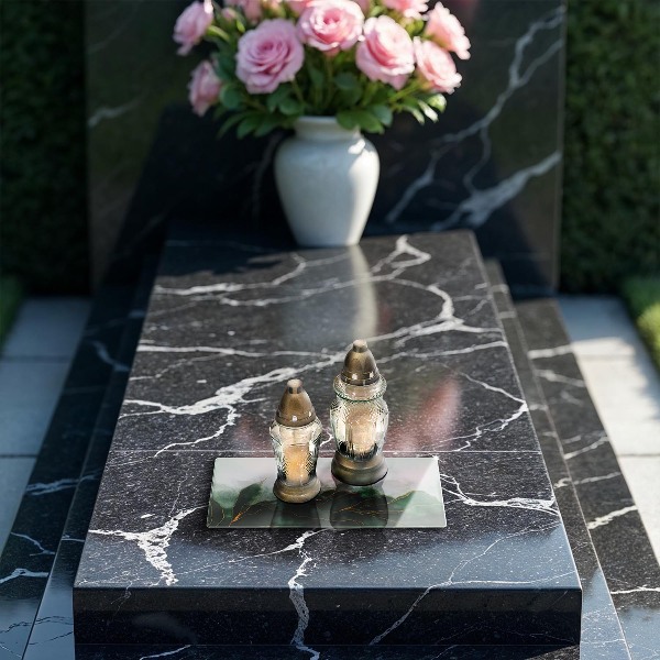 Glasplaat voor grafkaars Abstracte natuur