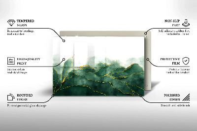 Glasplaat voor grafkaars Abstracte natuur