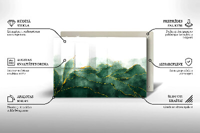 Glasplaat voor grafkaars Abstracte natuur