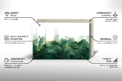 Glasplaat voor grafkaars Abstracte natuur