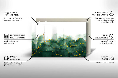 Glasplaat voor grafkaars Abstracte natuur