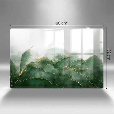 Glasplaat voor grafkaars Abstracte natuur