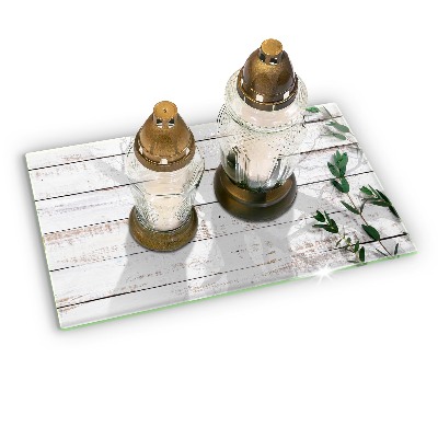 Grafkaars onderzetter Oude planken en bladeren