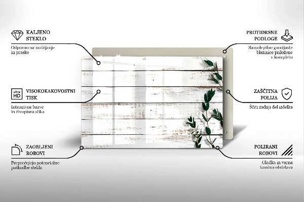 Grafkaars onderzetter Oude planken en bladeren