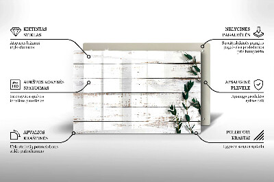 Grafkaars onderzetter Oude planken en bladeren