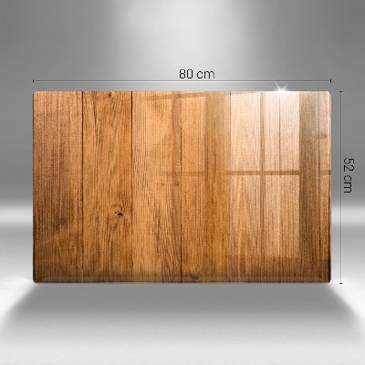 Glasplaat voor grafkaars Houten planken