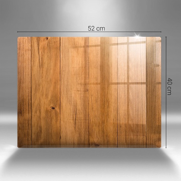 Glasplaat voor grafkaars Houten planken