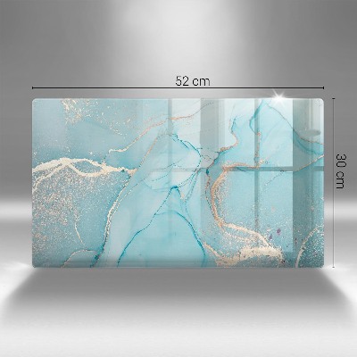 Glasplaat voor grafkaars Abstracte steen