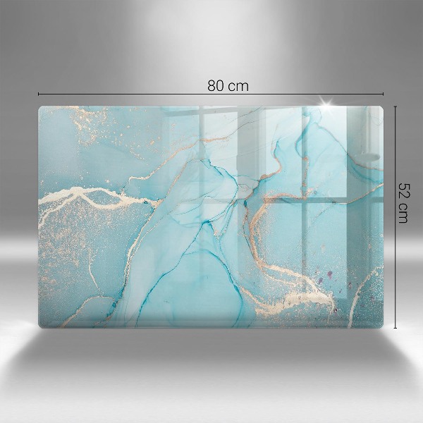 Glasplaat voor grafkaars Abstracte steen