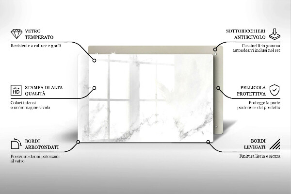 Grafkaars onderzetter Modern marmer