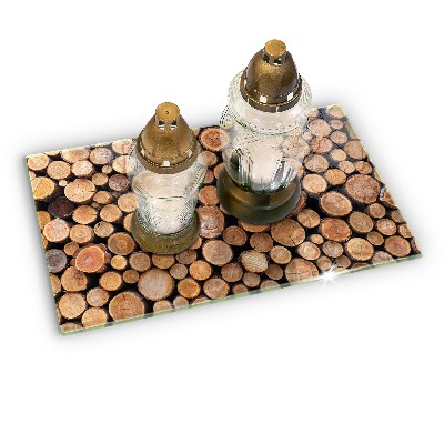 Grafkaars onderzetter Boomstammen