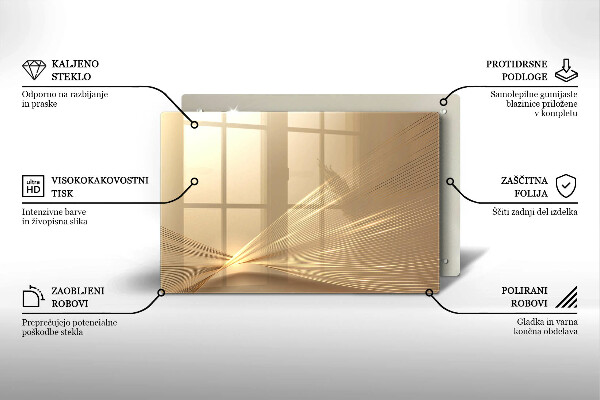 Glasplaat voor grafkaars Moderne abstractie