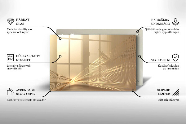 Glasplaat voor grafkaars Moderne abstractie