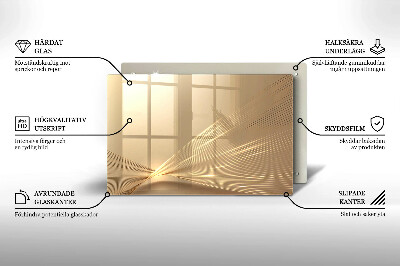 Glasplaat voor grafkaars Moderne abstractie
