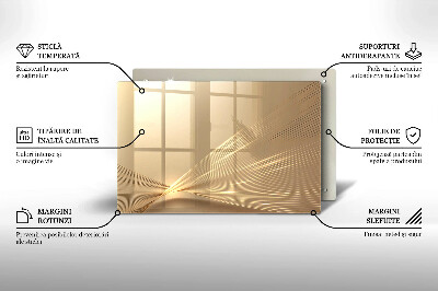 Glasplaat voor grafkaars Moderne abstractie