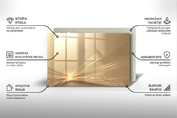 Glasplaat voor grafkaars Moderne abstractie
