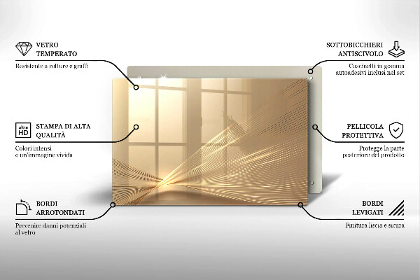 Glasplaat voor grafkaars Moderne abstractie