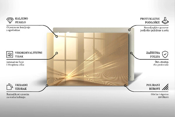 Glasplaat voor grafkaars Moderne abstractie