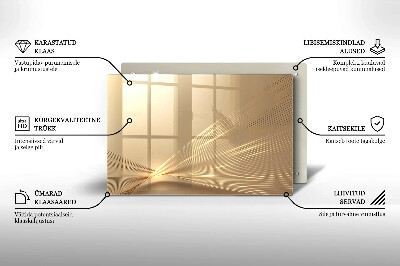 Glasplaat voor grafkaars Moderne abstractie