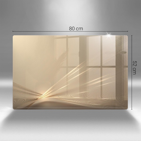 Glasplaat voor grafkaars Moderne abstractie